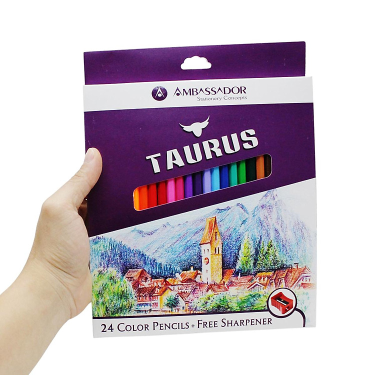 Bộ Bút Chì Màu Dài Kores (24 chiếc) - Ảnh 4