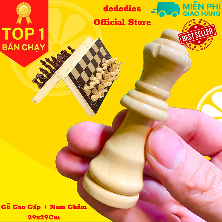 Cờ Vua Nam Châm Gỗ Cao Cấp Chính hãng Ưu đãi - Hình ảnh 4