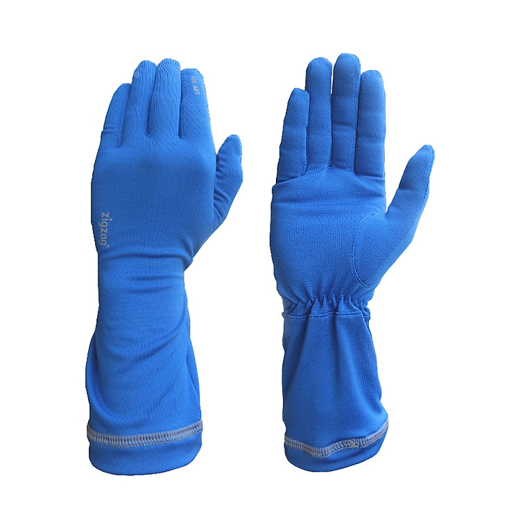 Găng tay nữ chống nắng UPF50+ xanh da trời Zigzag GLV00303