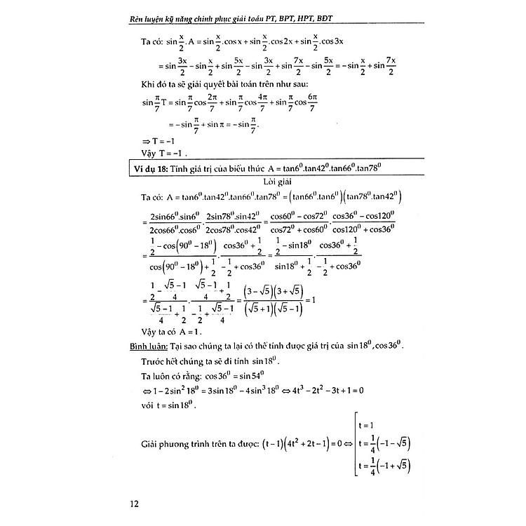 Rèn Luyện Kỹ Năng - Chinh Phục Giải Toán Phương Trình, Bất Phương Trình, Hệ Phương Trình, Bất Đẳng Thức - Ảnh 2