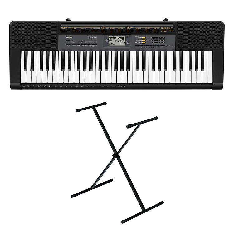 Bộ Đàn Organ Casio CTK-2500 Kèm AD Giá Nhạc Và Chân