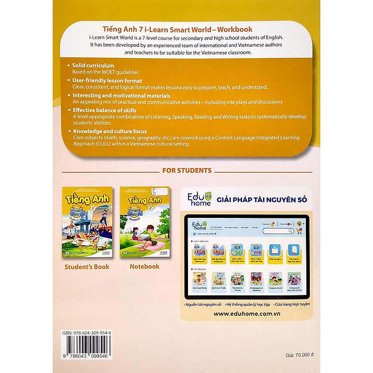Tiếng Anh 7 I-Learn Smart World - Workbook - Ảnh 5