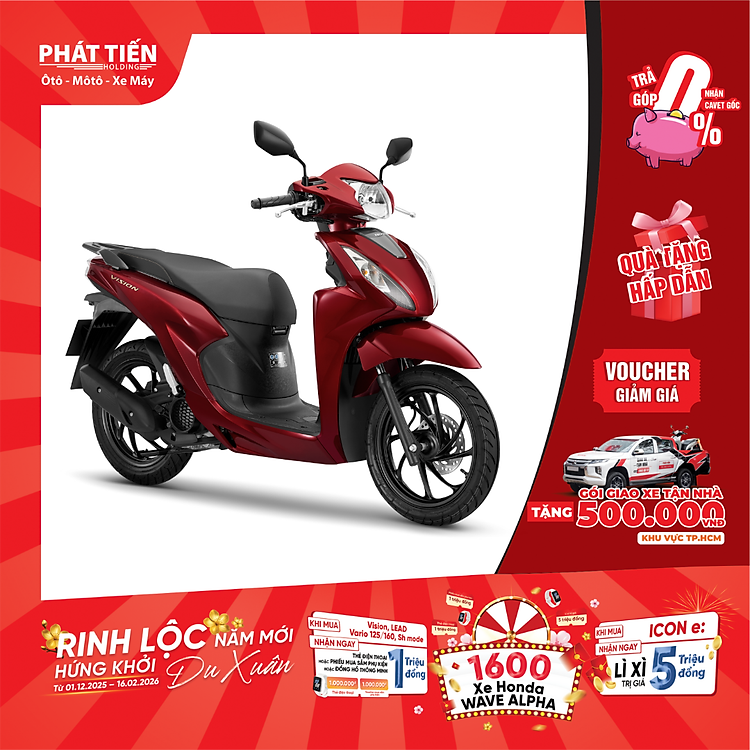 Xe máy Honda Vision Cao Cấp 2026