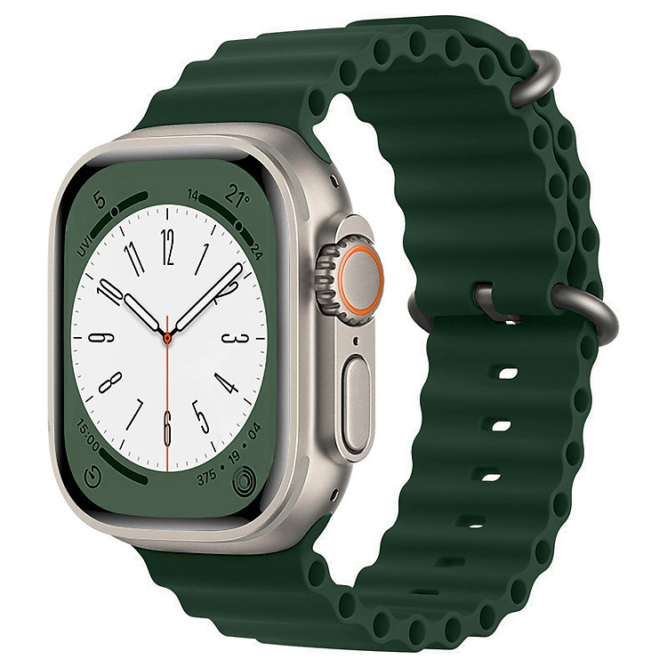 Dây Silicon Ocean cho Apple Watch Series 1/2/3/4/5/6/7/8/9/SE1,2 & Apple Watch Ultra 1/2 Size 38/40/41/42/44/45/49mm - Hàng Nhập Khẩu