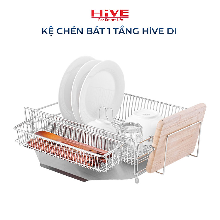 Kệ (giá) để chén bát HiVE DI 2 tầng inox 304