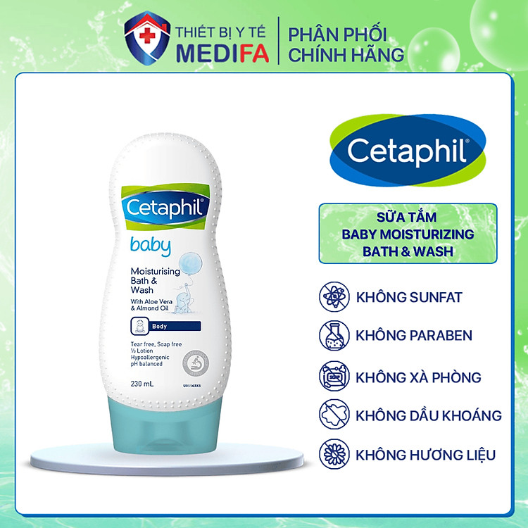 Mua tại Tiki: Sữa tắm Cetaphil Baby 230ml dưỡng ẩm Chính hãng, giá tốt