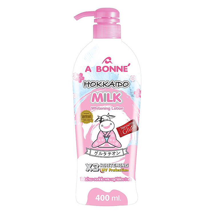 Sữa Dưỡng Trắng Da A Bonne' Hokkaido Milk (400ml)