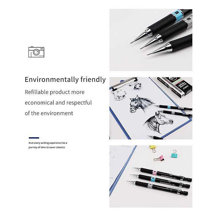 Bút Chì Bấm 0.5mm BAOKE/ZD111 (12 cây) - Ảnh 6