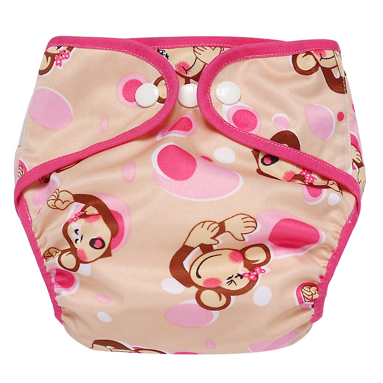 Tã vải Sơ sinh BabyCute size SS (2-5kg) (Vỏ + Lót) - Họa tiết bé gái