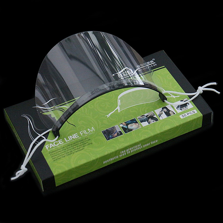 Hộp 50 miếng che mắt cắt tóc giúp bảo vệ chắn vụn tóc không bị rơi mắt, mũi, miệng thích hợp sử dụng cho gia đình và salon