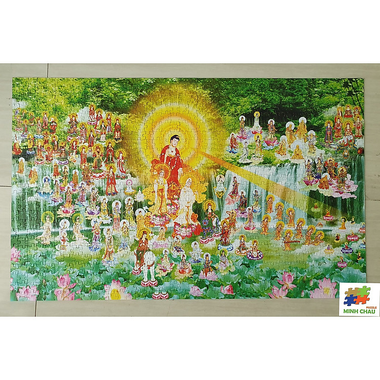 Mua Bộ Tranh Xếp Hình 1000 Mảnh Minh Châu Chính hãng Ưu đãi - Hình ảnh 3