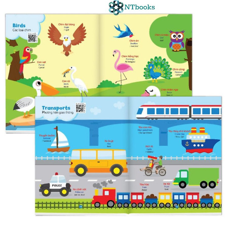 Bé Học Tiếng Anh Qua Hình Ảnh (Song Ngữ Việt Anh, Có Phiên Âm) - Ảnh 3