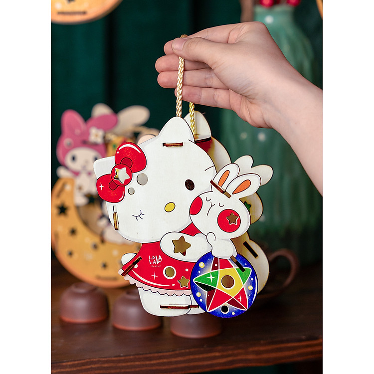 Lồng Đèn Gỗ Trung Thu DIY 2024 Chính hãng Tiết kiệm - Hình ảnh 3