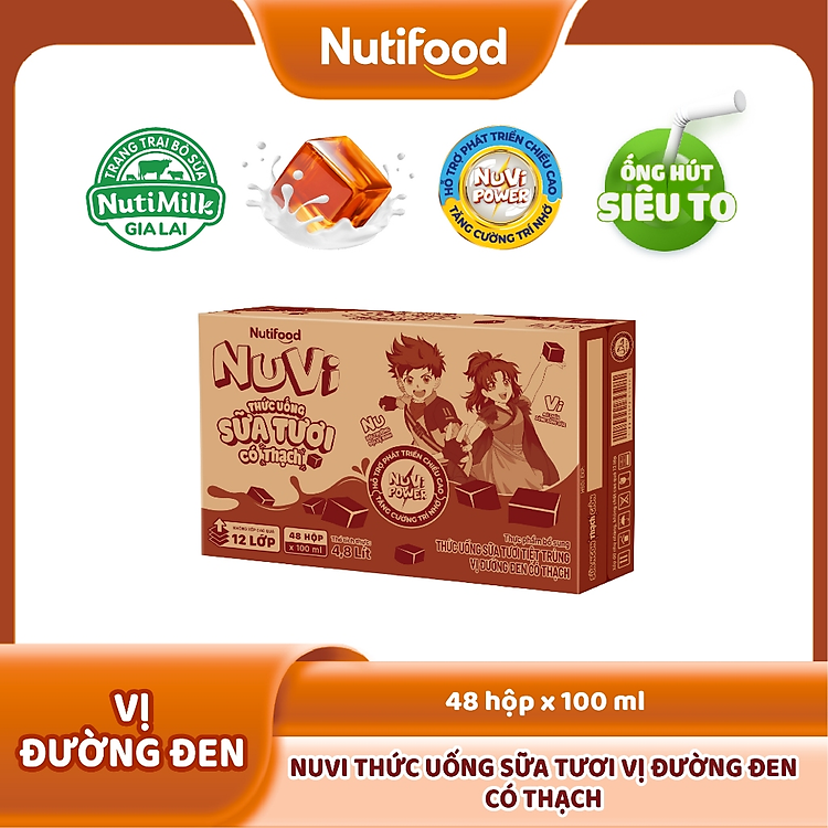 Thùng 48 hộp sữa tươi tiệt trùng TH True Milk nguyên chất 110ml