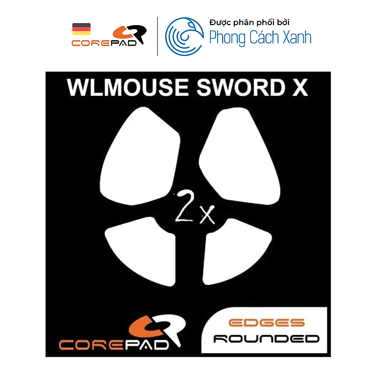 Feet chuột PTFE Corepad Skatez PRO WLmouse SWORD X 8K Wireless (2 bộ) - Hàng Chính Hãng