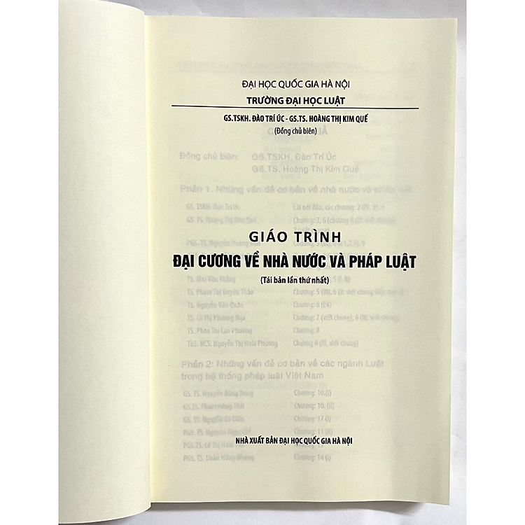 Giáo trình Đại cương về nhà nước và pháp luật (Tái bản lần thứ nhất) - Ảnh 3