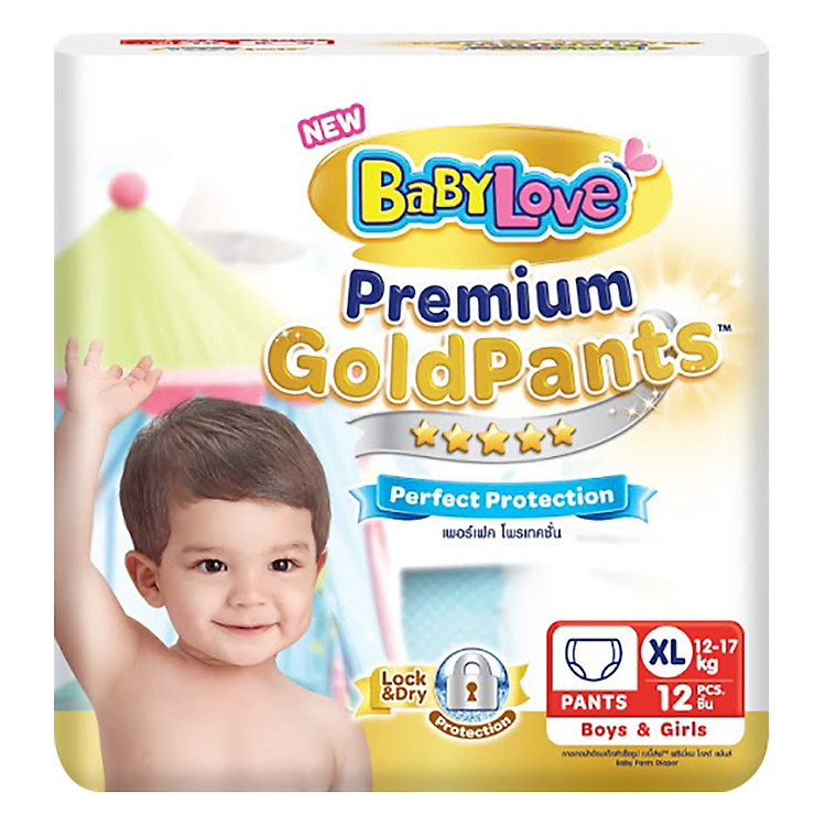 Tã Quần BabyLove GoldPants XL12 (Gói 12 Miếng)