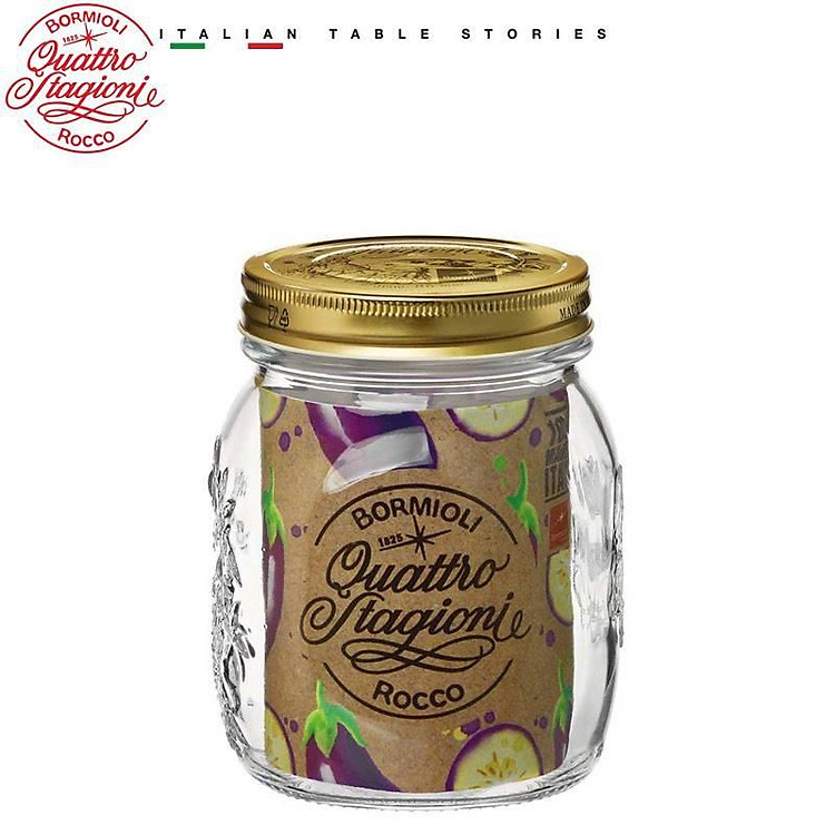 Hũ thủy tinh nắp thiếc Bormioli Rocco Quattro 500ml – 700ml | Đựng gia vị, thực phẩm khô – Hàng Italy