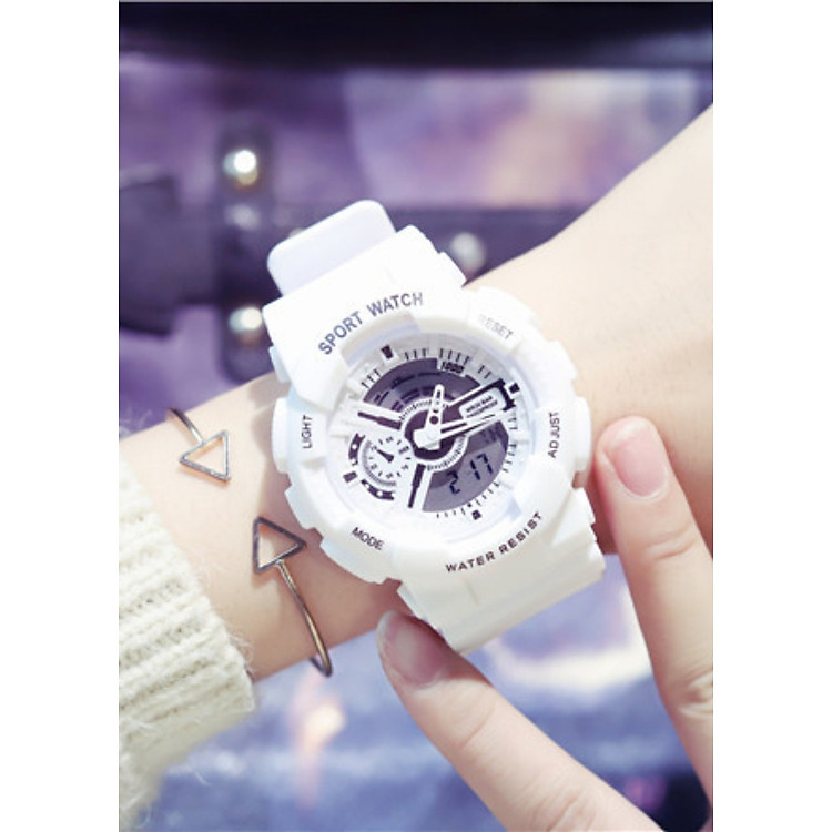 Đồng hồ thể thao nam nữ (có kim) cao cấp chống nước phong cách Hàn Quốc