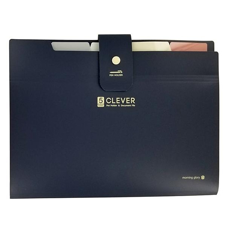 Bìa 5 Ngăn Clever Simple (Xanh Navy)