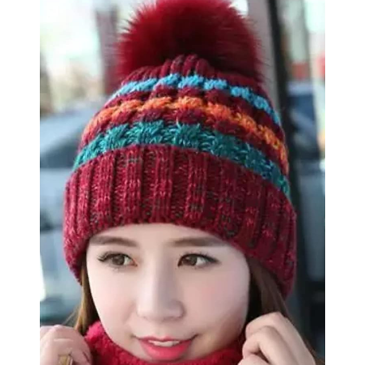 NÓN LEN NỮ BUTION, MŨ LEN NỮ BUTION DN19121713