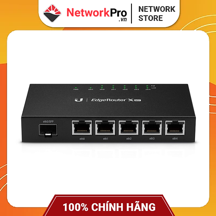 Router Ubiquiti EdgeRouter X SFP có cổng quang (ER-X-SFP) | Hàng Chính Hãng