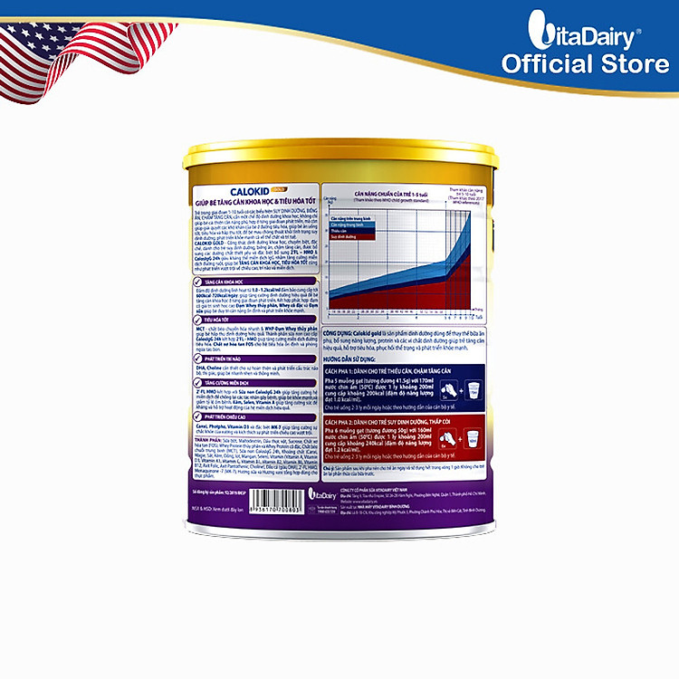 Sữa bột Calokid Gold 900g G8 Uy tín Tiết kiệm - Hình ảnh 2