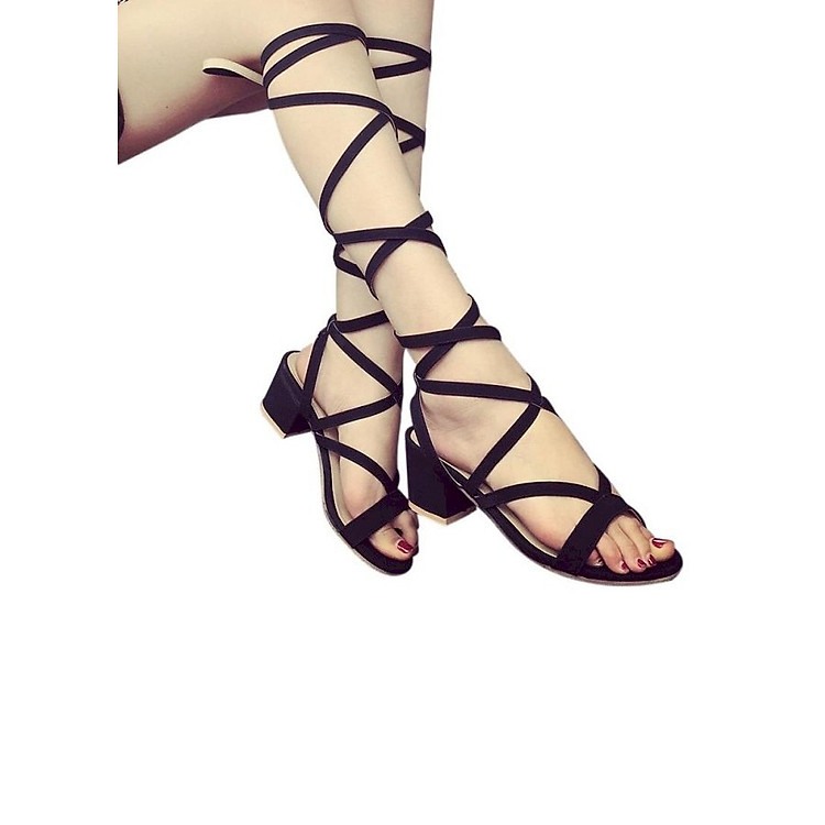 Giày sandal chiến binh 5 phân quấn dây S072