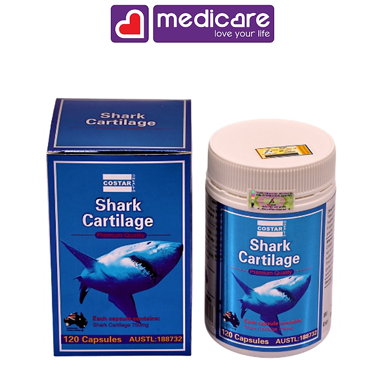 Viên uống COSTAR sụn cá mập tăng cường sức khỏe cho khớp 750mg 120 viên