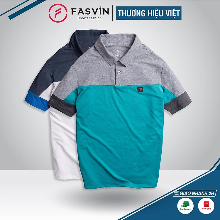 Áo POLO thể thao nam Fasvin PL21458.HN vải Askin cao cấp co giãn thoải mái