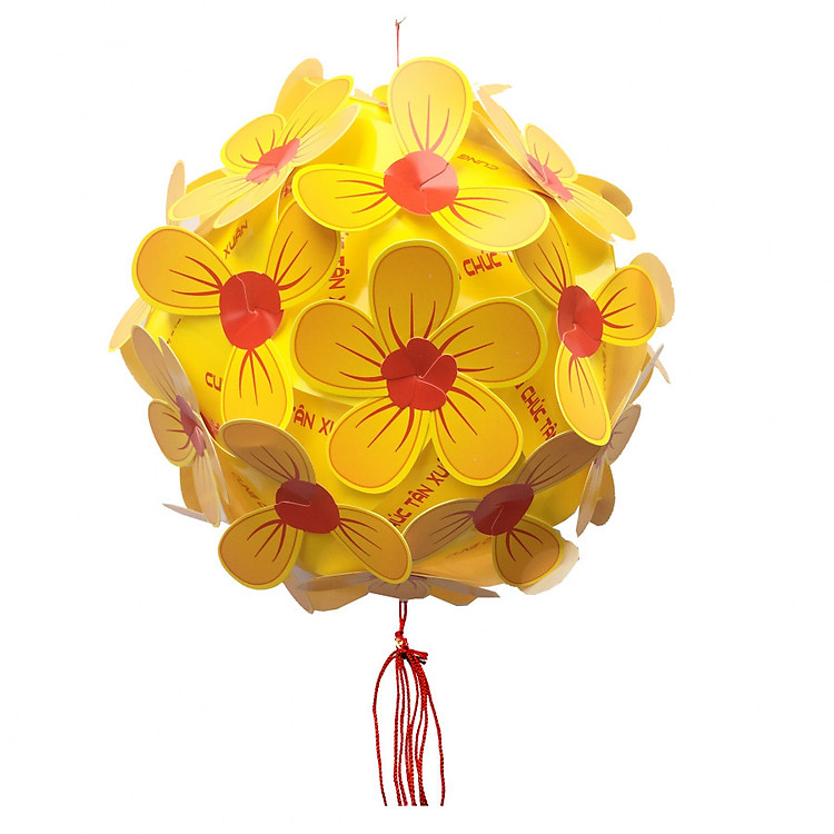 Quả cầu hoa Mai trang trí Tết