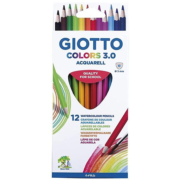 Hộp Chì 12 Màu GIOTTO Colors 3.0