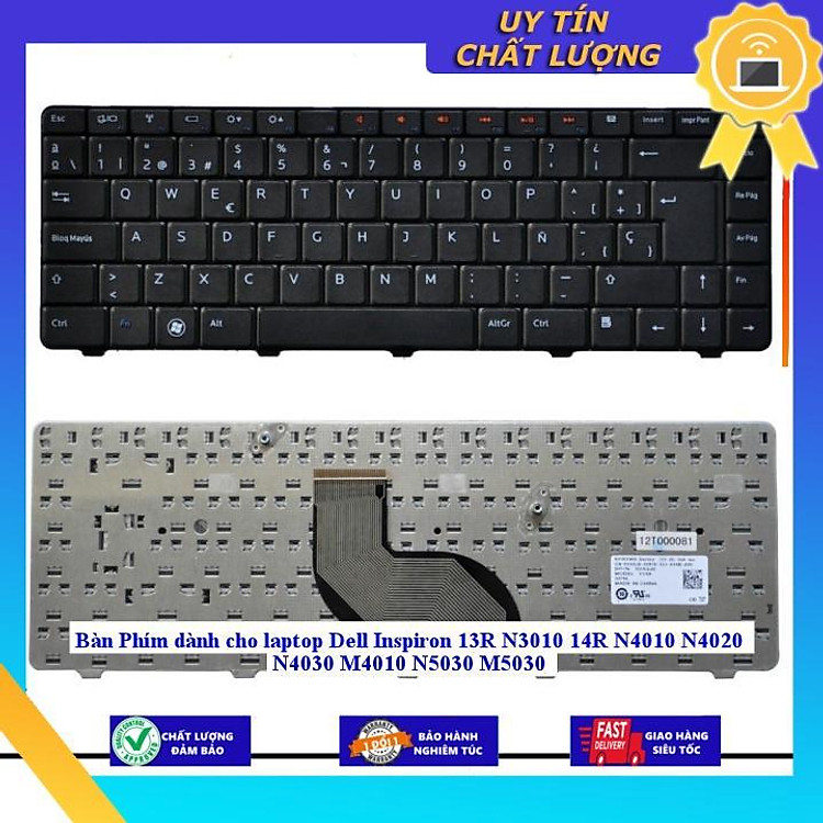 Bàn Phím dùng cho laptop Dell Inspiron 13R N3010 14R N4010 N4020 N4030 M4010 N5030 M5030 - THƯỜNG - MỚI 100% - Hàng Nhập Khẩu New Seal