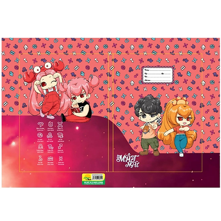 Bộ 2 Giấy Bao Tập Lớp Học Mật Ngữ (10 Tờ/xấp) - Mẫu 6