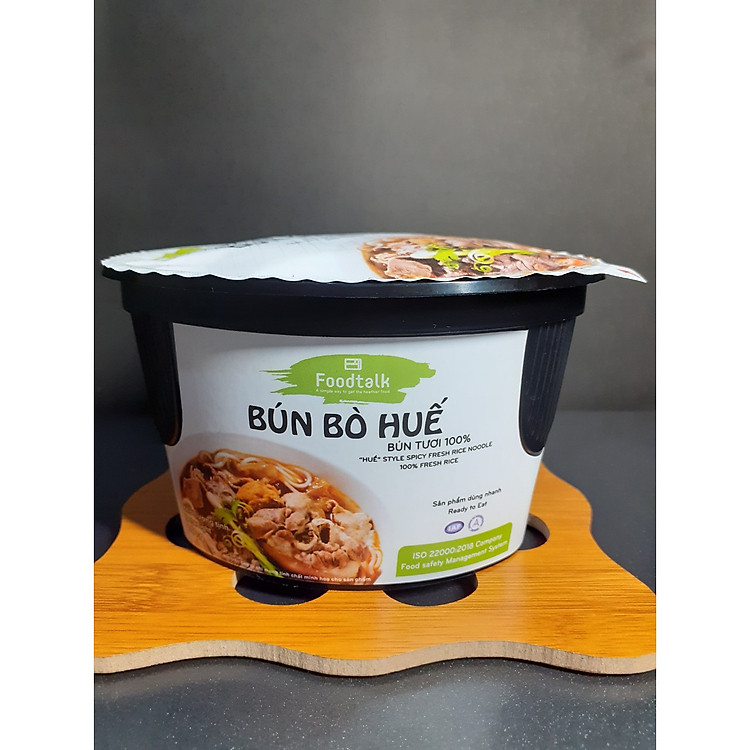 Lốc 4 HỘP Bún Bò Huế - Bún Tươi 100% Và Có Thịt FOODTALK