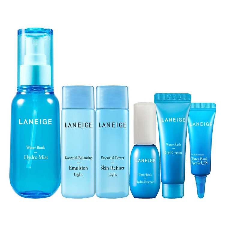 Bộ Dưỡng Ẩm Du Lịch Tiện Lợi Cho Mọi Loại Da Laneige Water Bank Hydro Mist