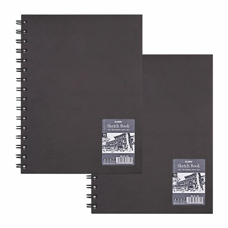 Sổ vẽ phác thảo giấy trơn Sketch Book A5+ 50 tờ 150 g/m²; MS: 762/ 764