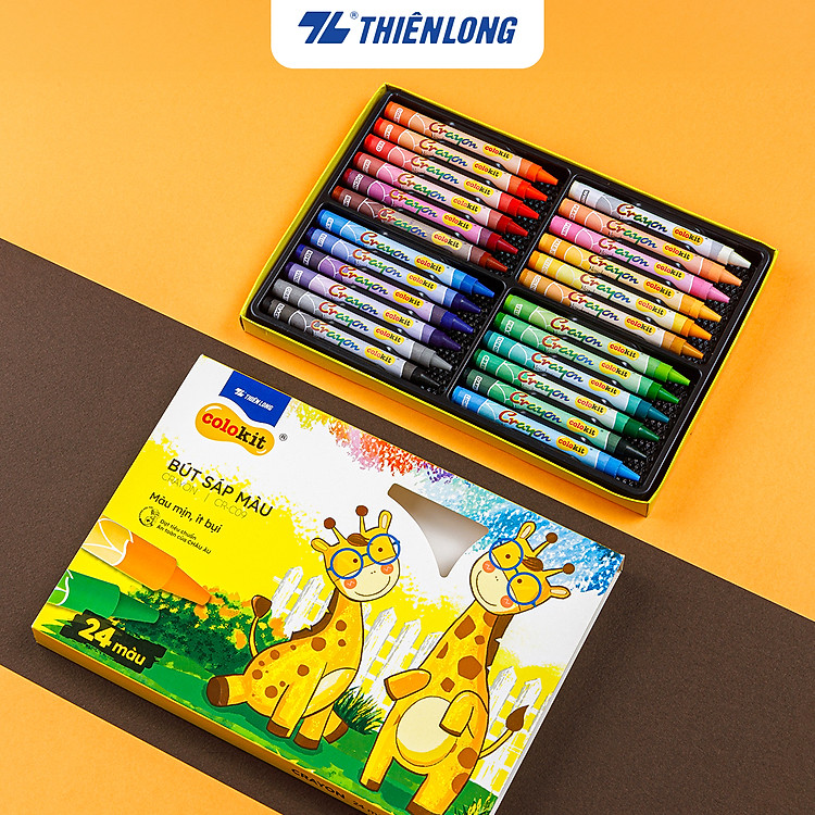 Bút Sáp Màu Thiên Long Colokit 24 Màu - Ảnh 7