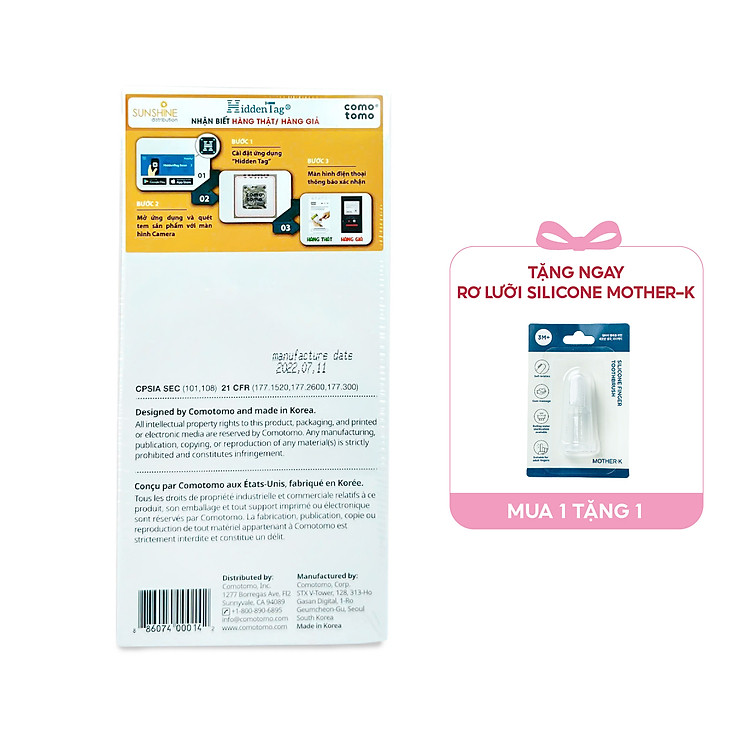 Bình sữa silicone Comotomo 250ml - Hồng Giá tốt - Hình ảnh 3