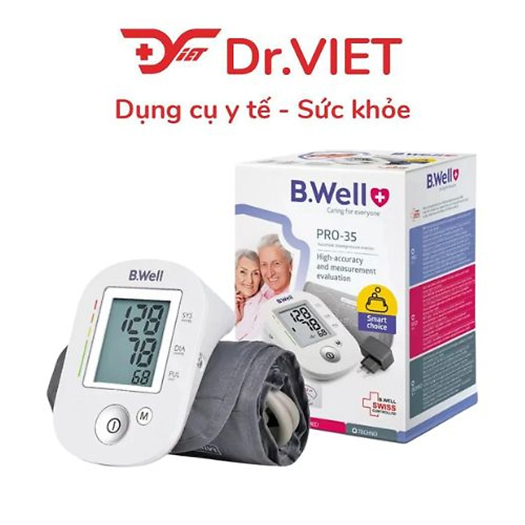 Máy đo huyết áp B.Well Pro-35 – Giải pháp tự kiểm tra huyết áp tại nhà, chuẩn y khoa Thụy Sĩ