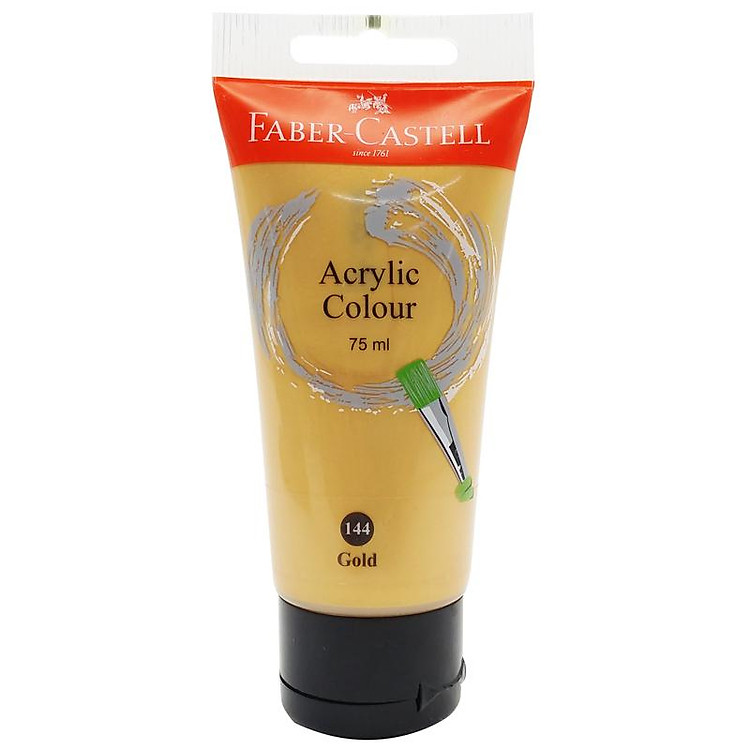 Tuýp màu vẽ ACRYLIC 75ML GOLD (Vàng) Faber 187510 - Ảnh 2