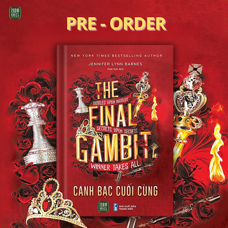 (Bookmark 4 màu in 2 mặt) (New York Times best seller)  THE FINAL GAMBIT - CANH BẠC CUỐI CÙNG - Jennifer Lynn Barnes - 1980books