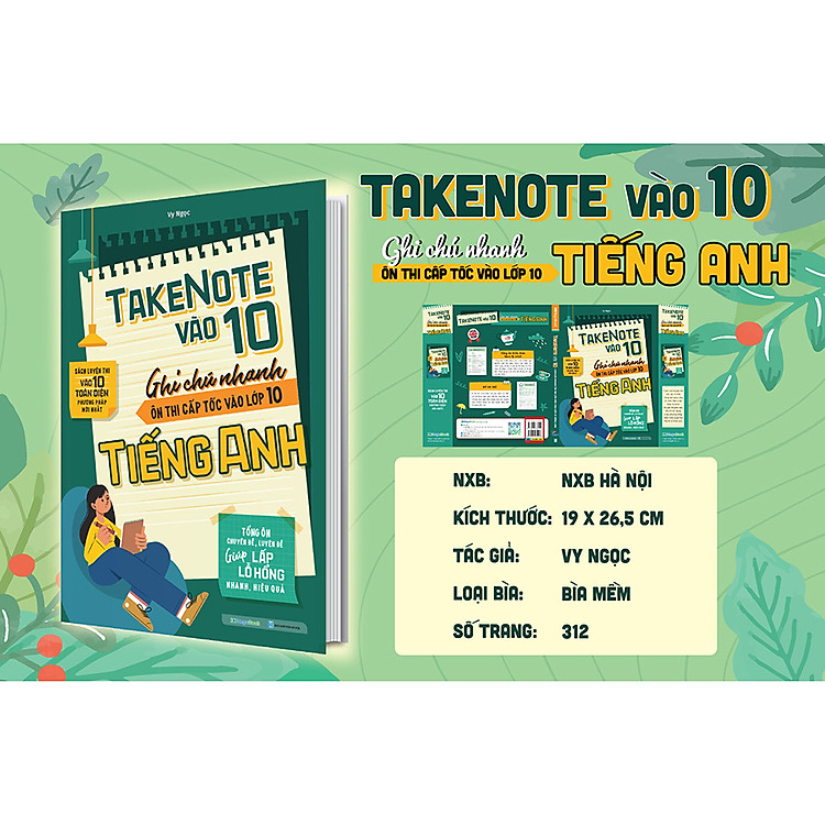 Take Note vào 10 - Ghi chú nhanh ôn thi cấp tốc vào lớp 10 Tiếng Anh - Ảnh 3