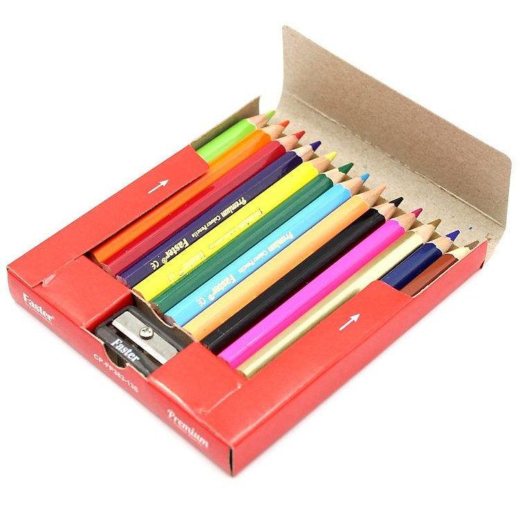 Bộ Bút Chì Màu Nhỏ Premium Faster CP-FP383 (13 chiếc) - Ảnh 3