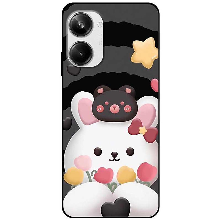 Ốp lưng cho Realme 9i - Realme 10 - C11 2021 - C65 4G - C67 - C20 - Poco X6 5G - Thỏ Trắng Sao - Hàng Chính Hãng