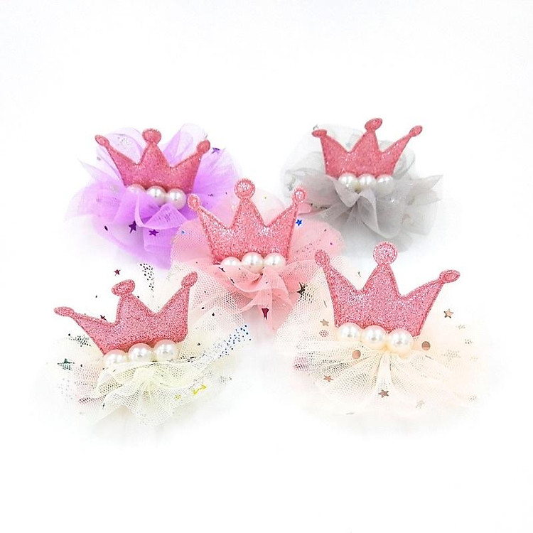 kẹp tóc vương miện cho bé
