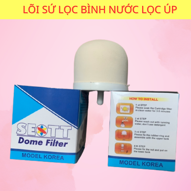 COMBO LÕI SỨ VÀ LÕI THAN 5 TẦNG DÙNG CHO BÌNH LOC NƯỚC ÚP