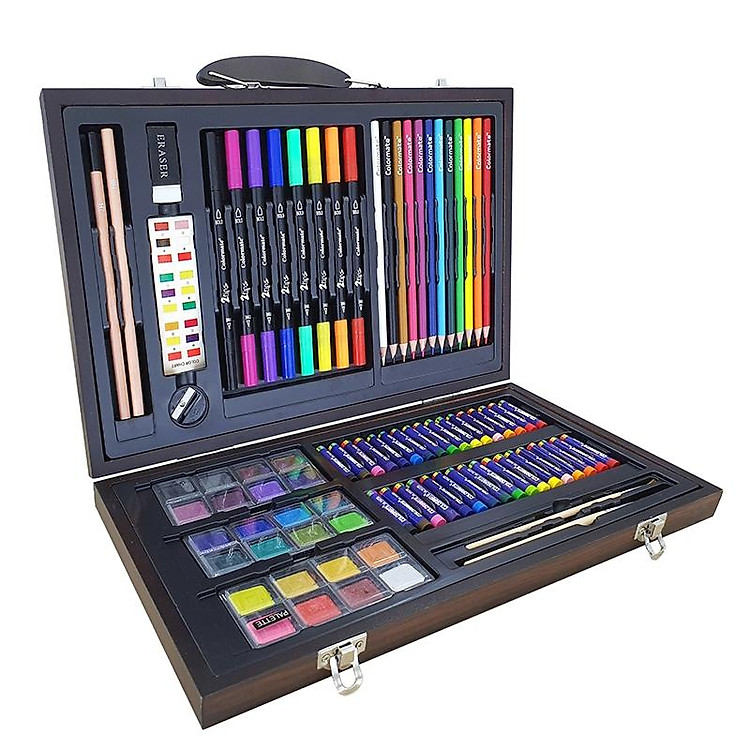 Bộ Màu Vẽ Hộp Gỗ MS-89W - Ảnh 3