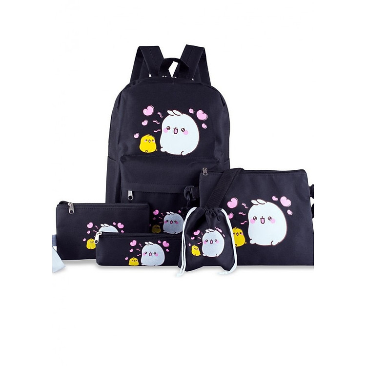 Bộ ba lô thời trang 5 món học sinh cao cấp