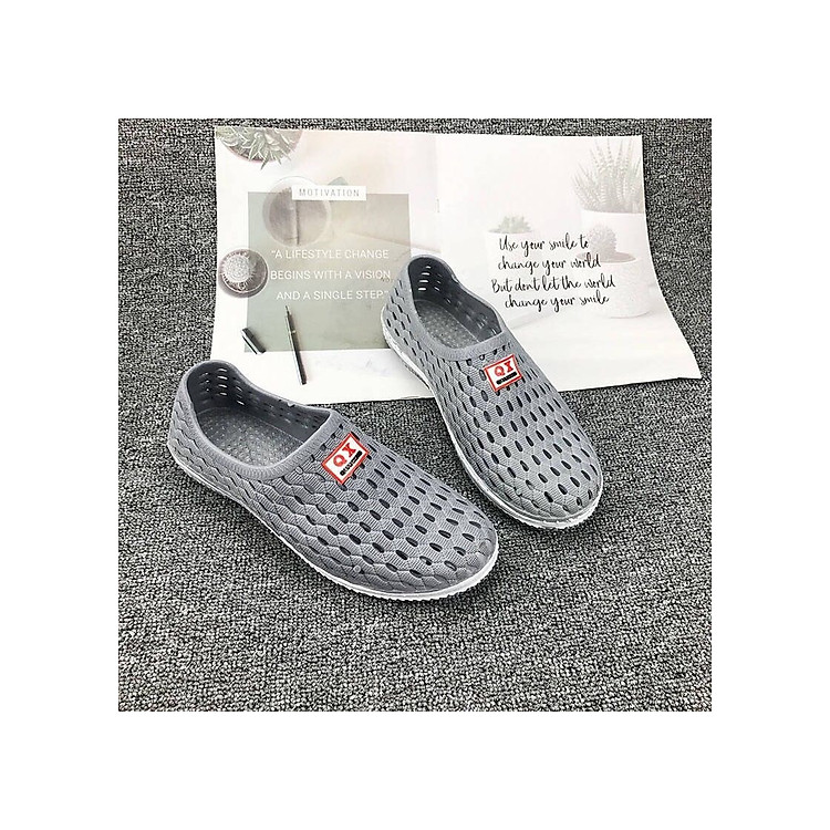 Giày lười nam nữ nhựa dẻo đi mưa, đi dạo